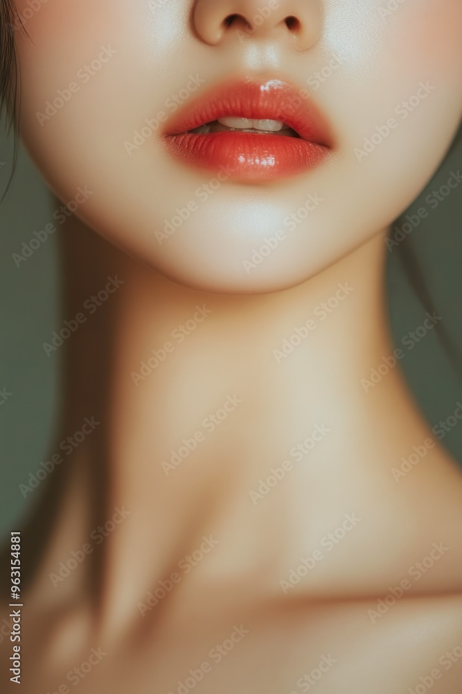 Close-Up of Asian Woman’s Glowing Skin Close-Up of Asian Woman’s Glowing Skin