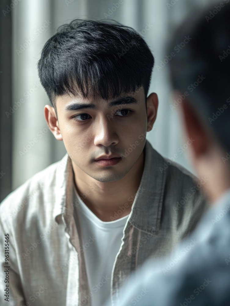 © Alexander Chaykin - Contemplative Young Adult Male Portrait © Alexander Chaykin - Contemplative Young Adult Male Portrait