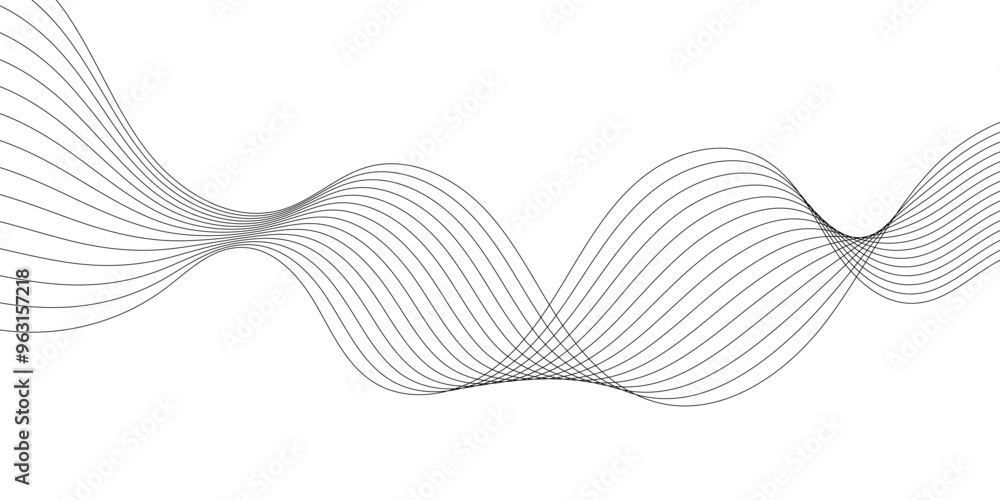 Abstract business background with black lines wave stripe design Abstract business background with black lines wave stripe design