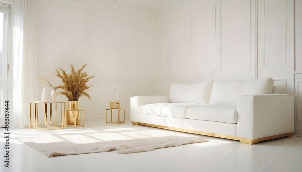 Photo interior modern design room 3d illustration Photo interior modern design room 3d illustration