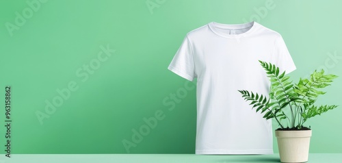 Unique handprinted Tshirt, customized design, flat design illustration photo