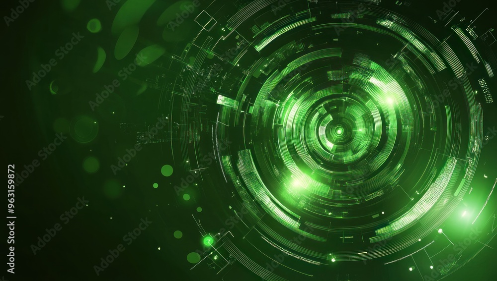 Abstract Green Digital Interface Abstract Green Digital Interface
