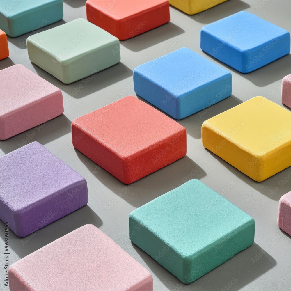 Yoga Block Essentials: Overhead View on Grey Mat Yoga Block Essentials: Overhead View on Grey Mat