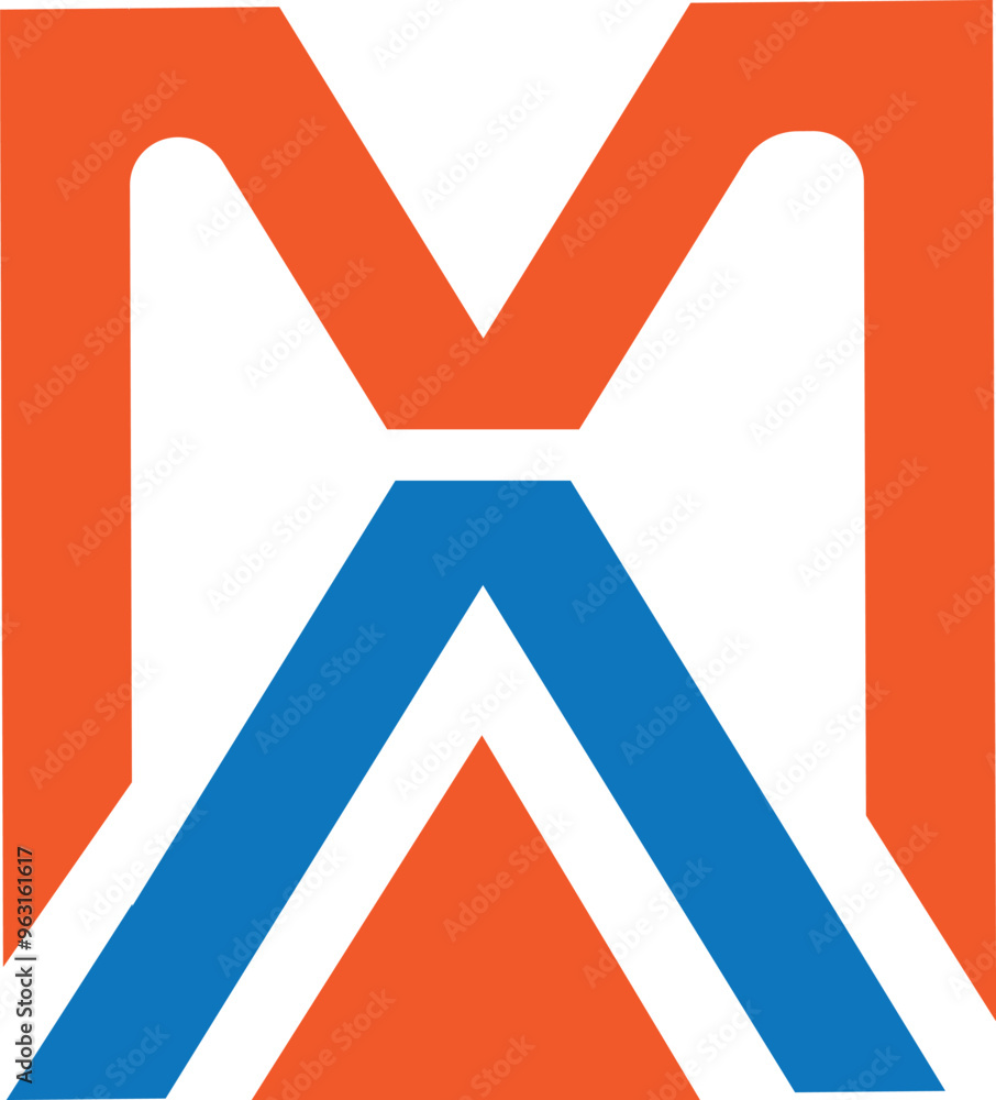 Creative eye-catching Letter logo MA Creative eye-catching Letter logo MA
