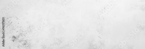 White old concrete wall light grunge texture wide banner format background with copy space for text. Grunge light gray Soft white texture