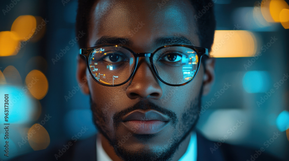 Cyber Security Expert, A Black male IT professional analyzing data for privacy breaches in artificial intelligence systems, focusing on cybersecurity threats Cyber Security Expert, A Black male IT professional analyzing data for privacy breaches in artificial intelligence systems, focusing on cybersecurity threats