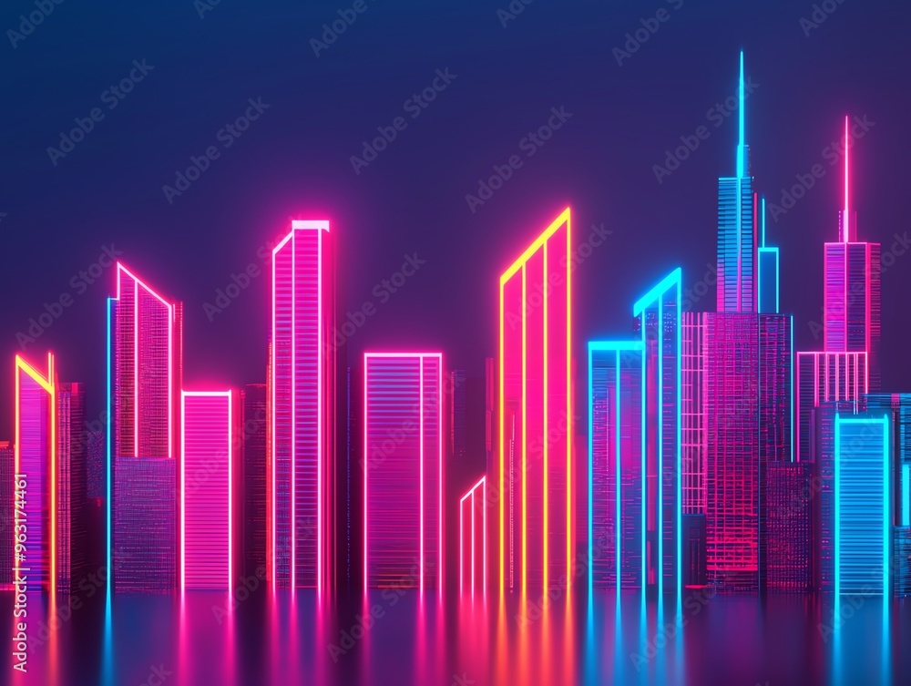 Glowing cityscape from a bird s eye view, neon lights creating a vibrant web, futuristic glowtime, dynamic urban energy Glowing cityscape from a bird s eye view, neon lights creating a vibrant web, futuristic glowtime, dynamic urban energy