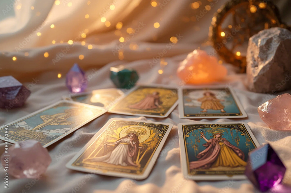 Tarot - Cartomancy - Spiritual reading - Background - AI generated Tarot - Cartomancy - Spiritual reading - Background - AI generated