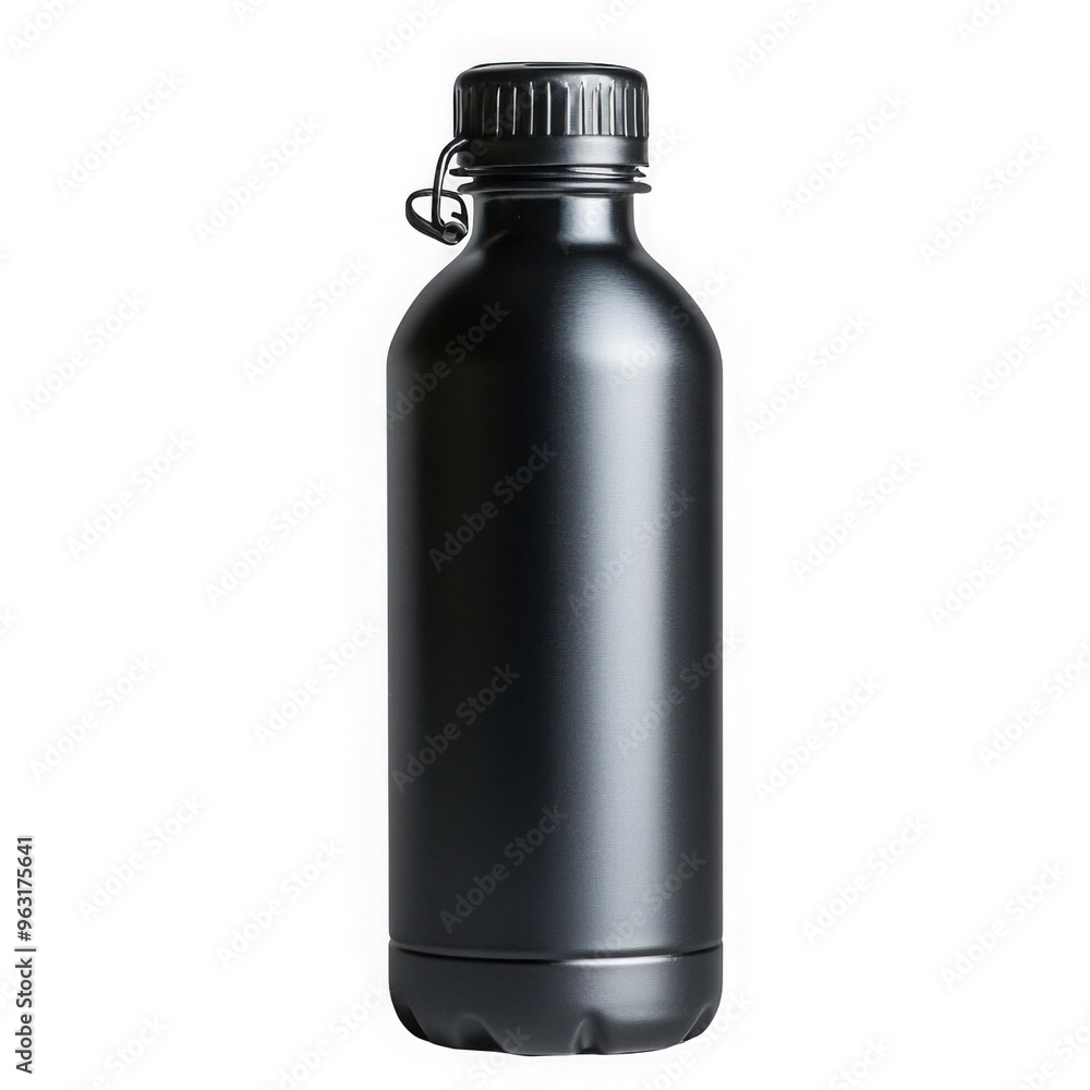 Black water bottle isolated on a transparent background png file no background png file Black water bottle isolated on a transparent background png file no background png file