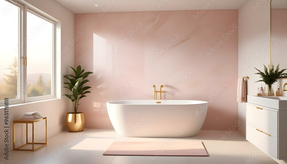 Photo interior modern design room 3d illustration Photo interior modern design room 3d illustration