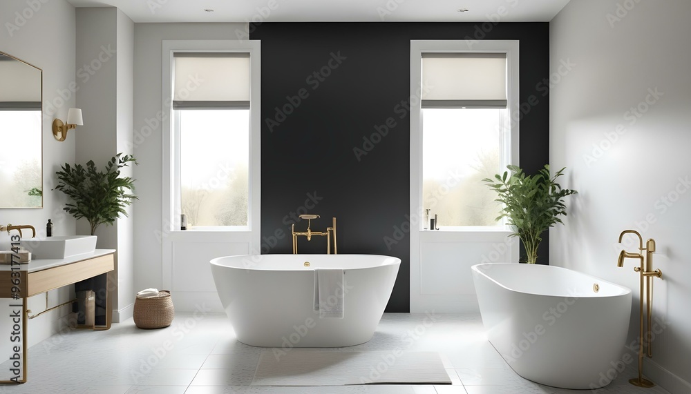 Photo interior modern design room 3d illustration Photo interior modern design room 3d illustration