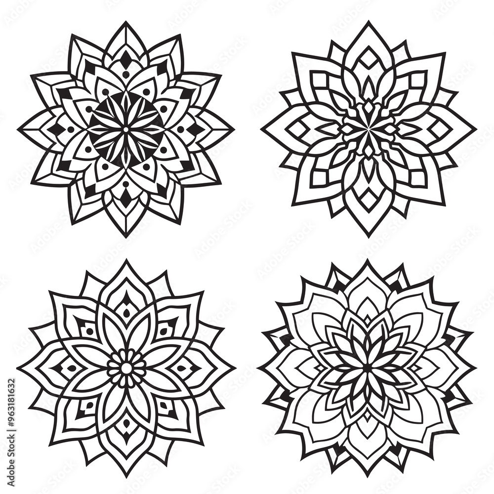 Obraz premium Ornamental luxury mandala pattern design