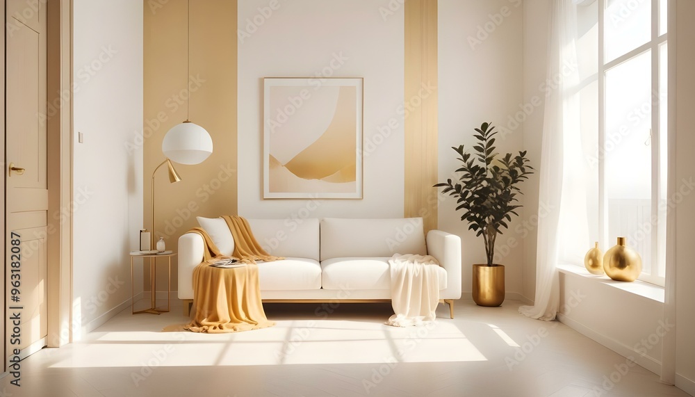 Photo interior modern design room 3d illustration Photo interior modern design room 3d illustration