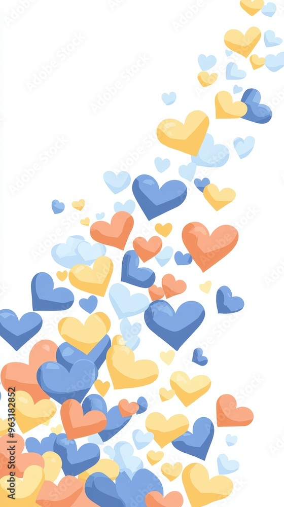 Engagement metrics on social media, likes, shares, and comments, flat design illustration Engagement metrics on social media, likes, shares, and comments, flat design illustration