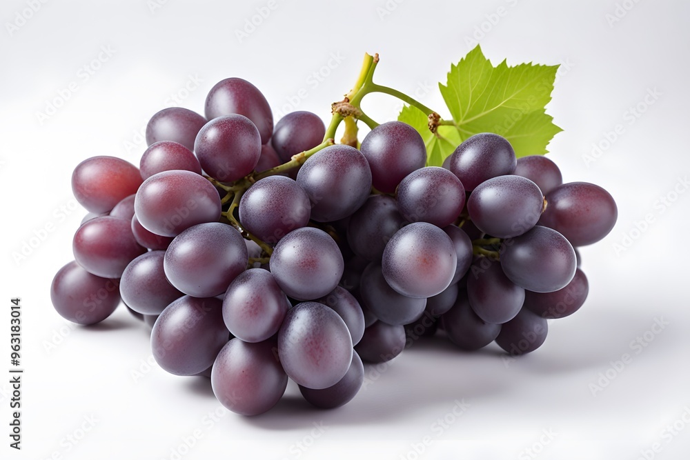 Grapes on white background, AI Generated Grapes on white background, AI Generated