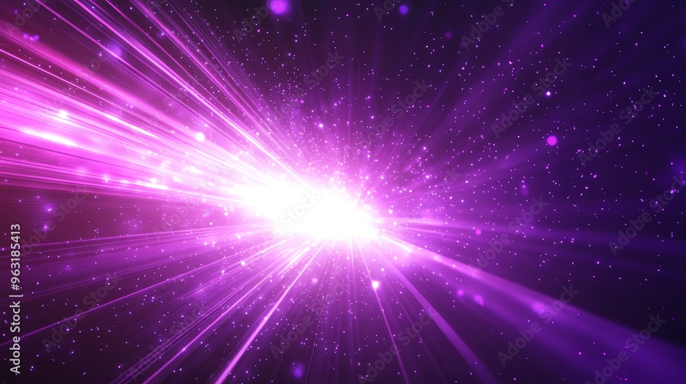 Naklejka premium Abstract purple and white light rays background.