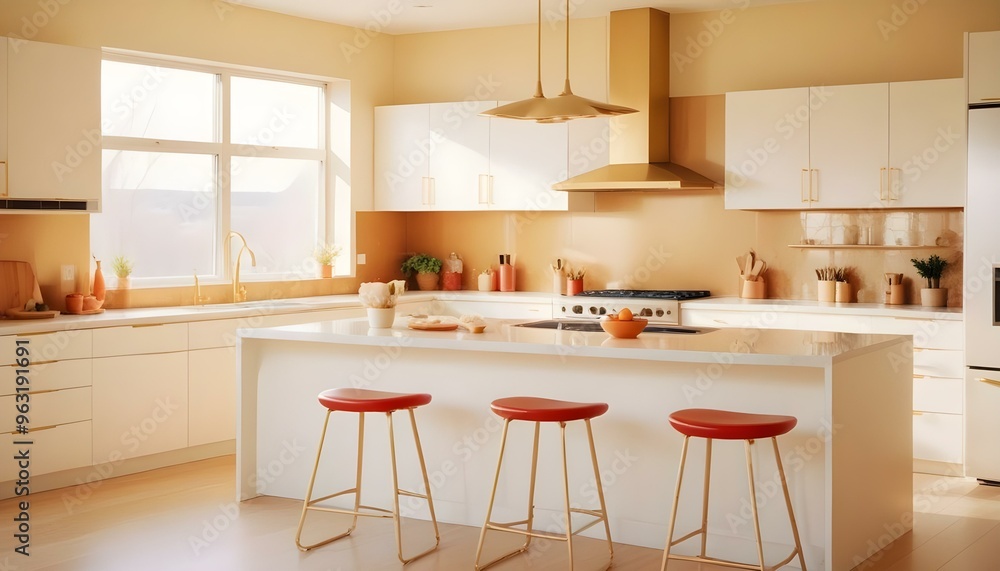 Fototapeta premium Photo interior modern design room 3d illustration
