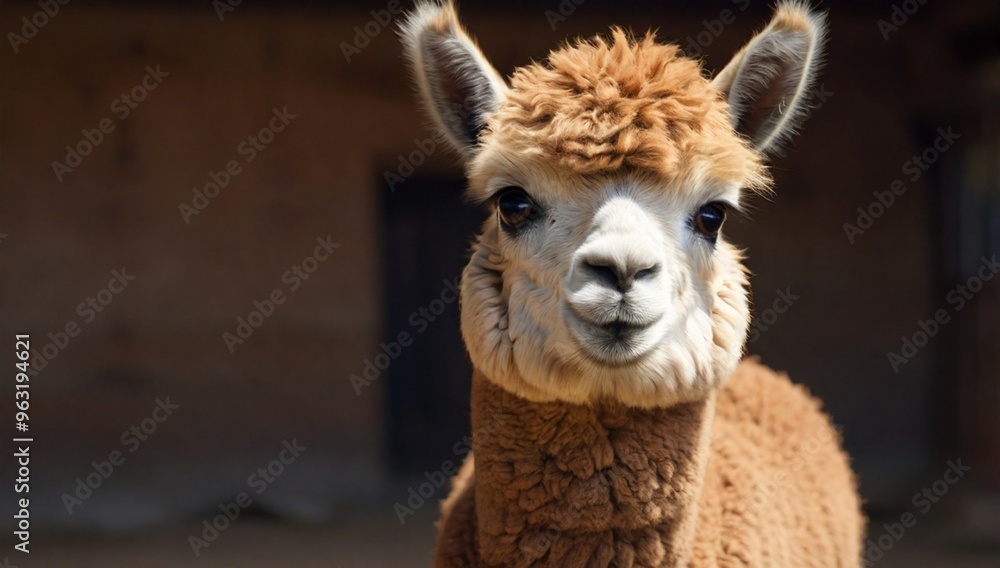 Obraz premium alpaca_llama_baby_animal_perfect_portrait
