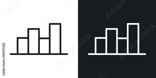 Chart histogram icon