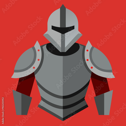 warrior armor vector illustration