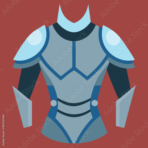 warrior armor vector illustration