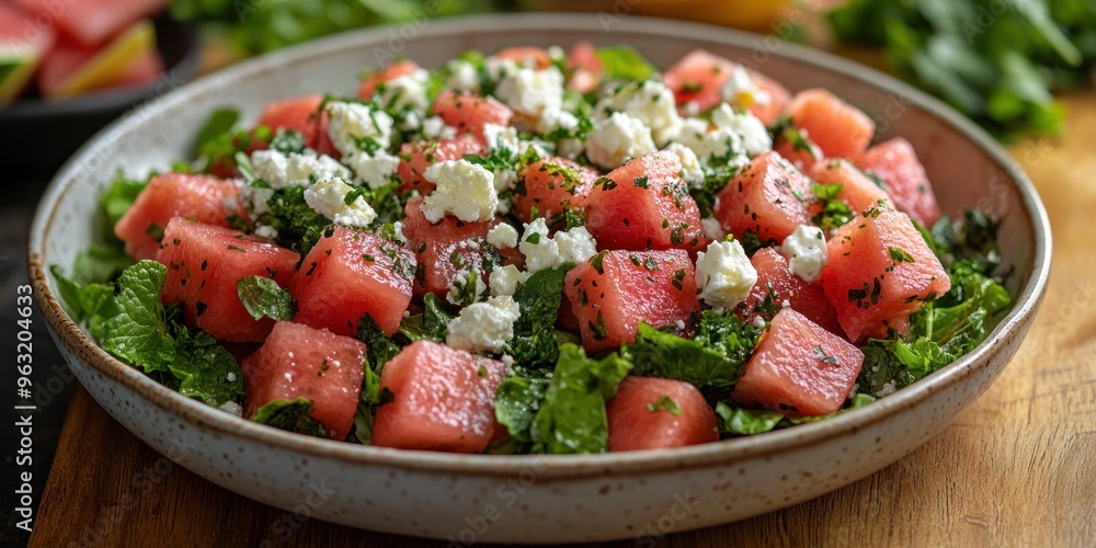 Fresh Watermelon Salad with Feta Cheese and Mint Fresh Watermelon Salad with Feta Cheese and Mint