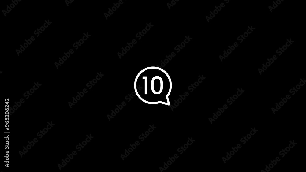 You Have Received 10 Messages in Box Animation of a cool email icon with Background. You Have Received 10 Messages in Box Animation of a cool email icon with Background.