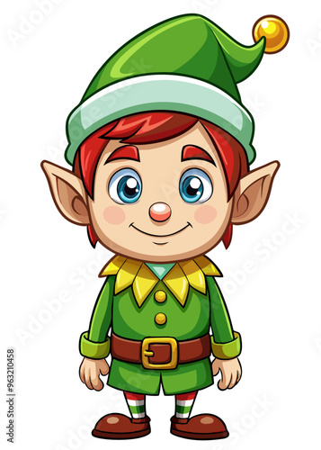 Christmas elf character..
