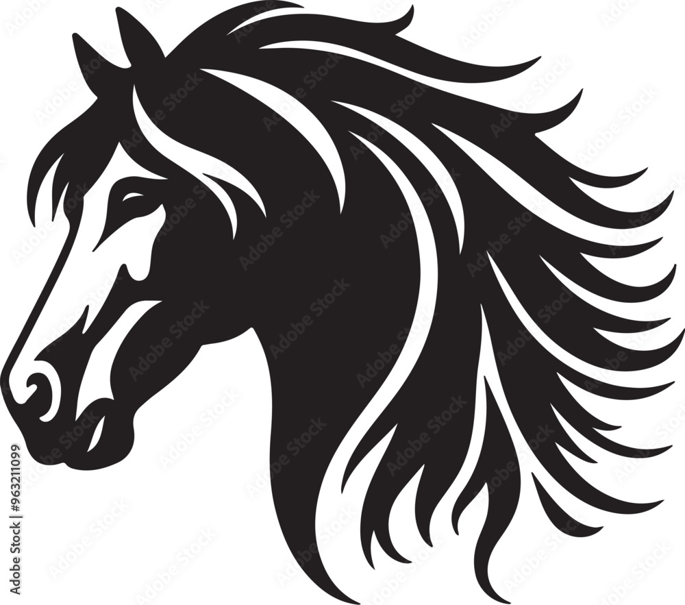 Obraz premium Horse head vector