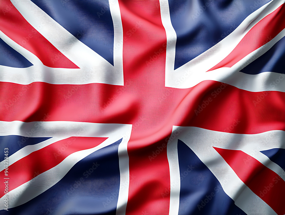 waving colorful national flag of United Kingdom (UK) waving colorful national flag of United Kingdom (UK)