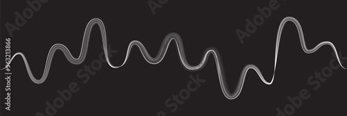 Digital sound equalizer . Audio signal frequency signal . Abstract flow linear fluid wavy shape . Acoustic volume lines .Curved lines pattern . Music sound wave . Vector illustration