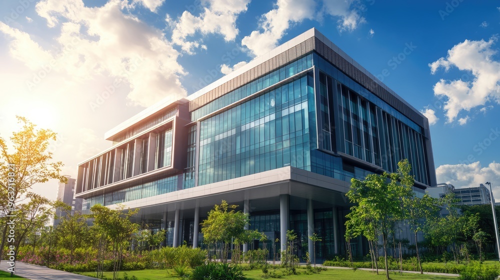 A state-of-the-art hospital building with a modern exterior, representing healthcare advancements. A state-of-the-art hospital building with a modern exterior, representing healthcare advancements.