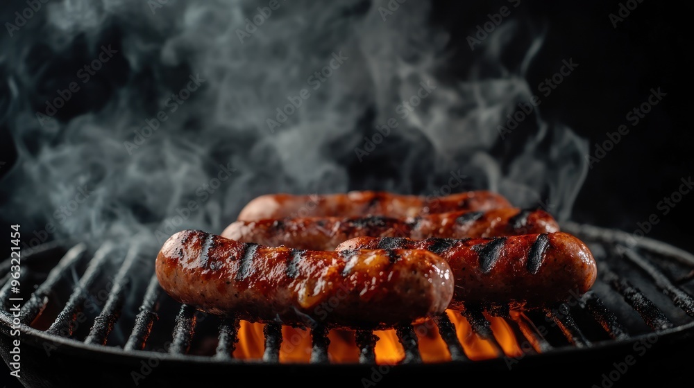 Grilled Sausages with Smoke Grilled Sausages with Smoke