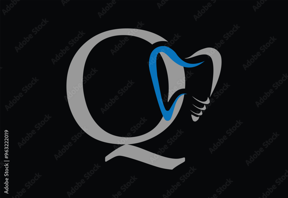 Dental Logo Design. Dentist Logo with latter Q. Dental Logo Design. Dentist Logo with latter Q.