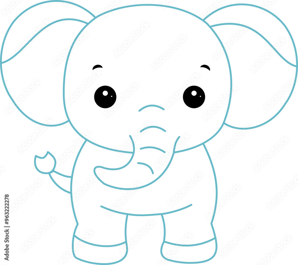 Fototapeta premium baby elephant