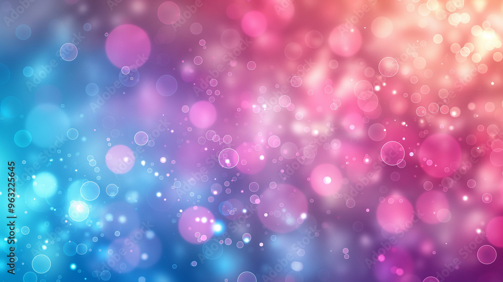 Abstract colorful bokeh lights in soft blue and pink gradient Abstract colorful bokeh lights in soft blue and pink gradient