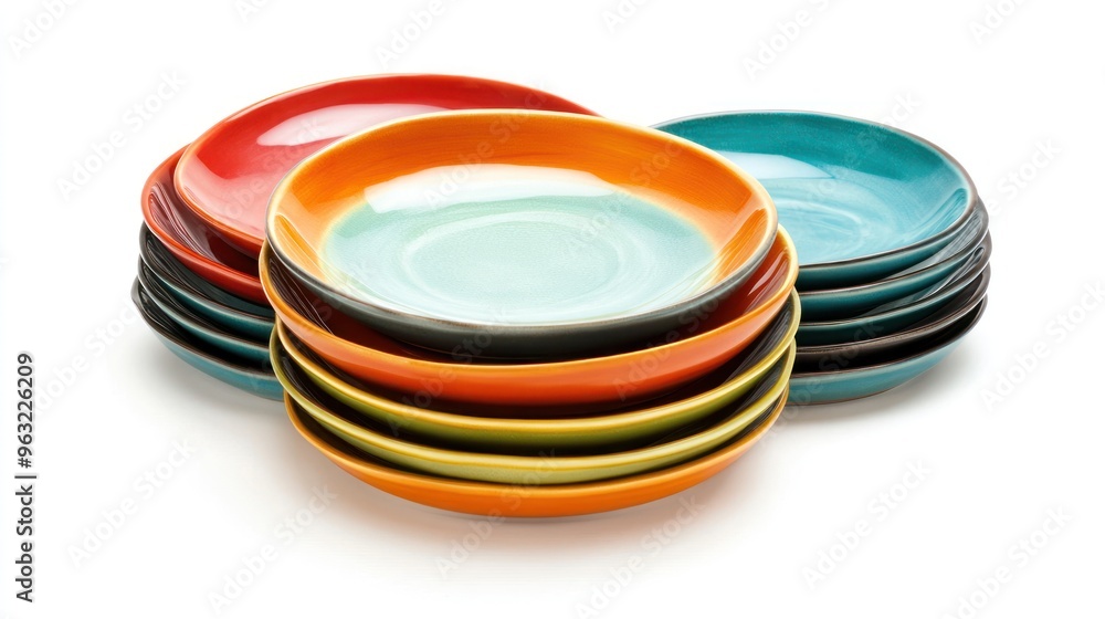 Stack of Colorful Plates Stack of Colorful Plates