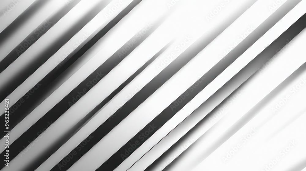 Obraz premium Abstract Diagonal Lines in White and Grey