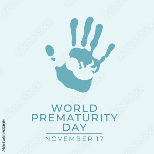 World Prematurity Day vector design template good for celebration usage. World Prematurity Day design. flat design. eps 10.
