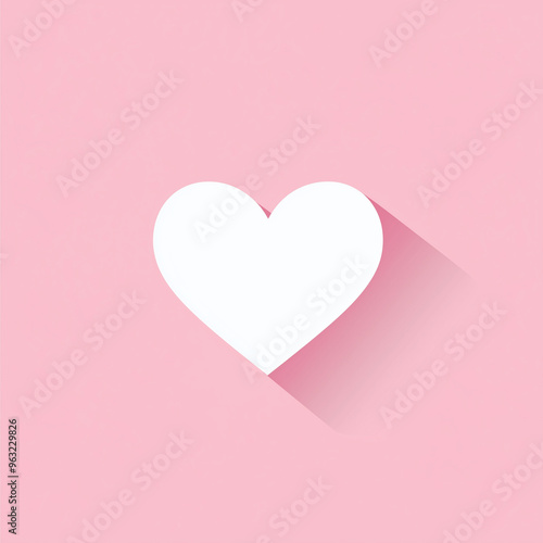 pink heart on pink background