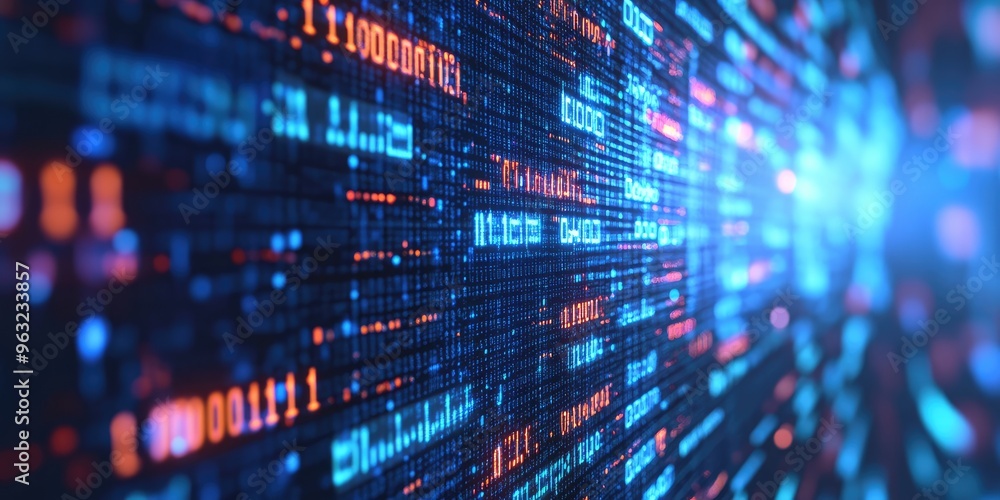 Abstract big data technology background concept. Abstract big data technology background concept.