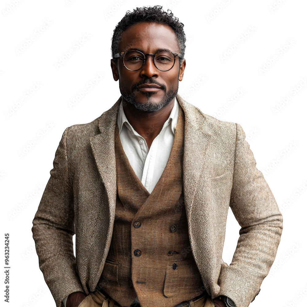 Uganda Ugandan man isolated on a transparent background png file no background png file