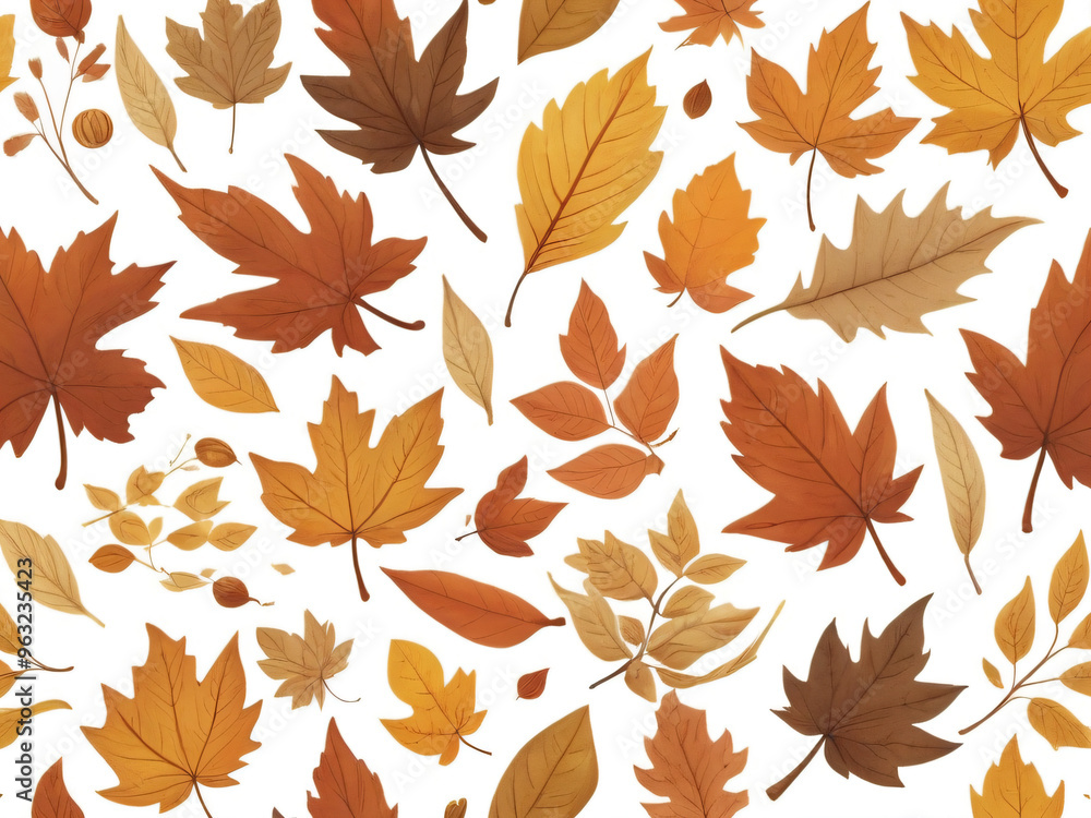 A frame of autumn leaves creating a warm seasonal atmosphere. A frame of autumn leaves creating a warm seasonal atmosphere.