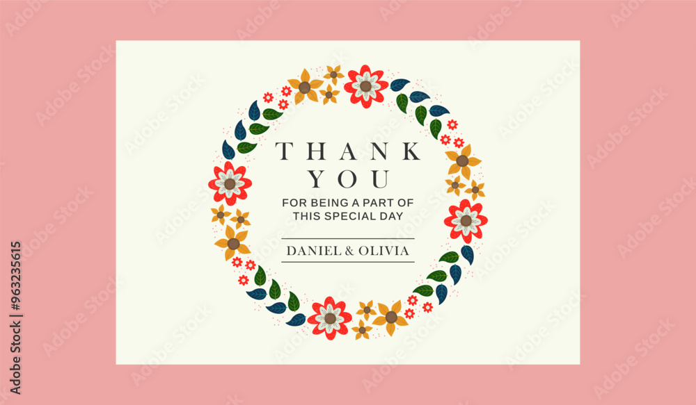 Thank you wedding card template Thank you wedding card template
