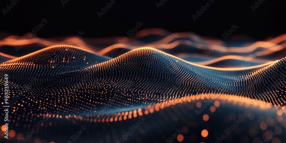 Data technology background with connecting dots and lines, rendered in 3D with a dark backdrop. Data technology background with connecting dots and lines, rendered in 3D with a dark backdrop.