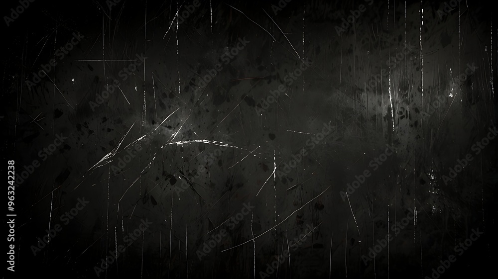 Dark textured surface with white scratches and scuffs. Dark textured surface with white scratches and scuffs.