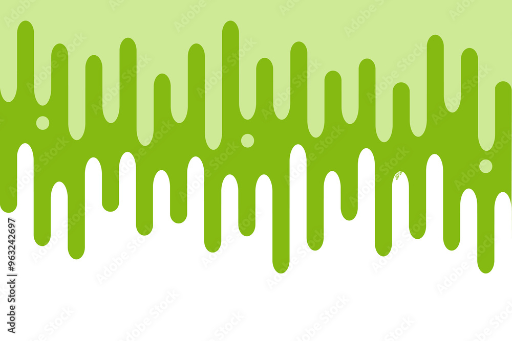 Obraz premium green dripping liquid