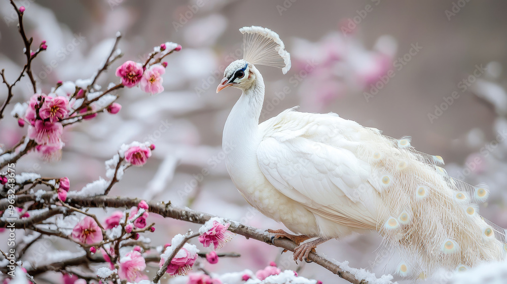 white bird on a branch white bird on a branch