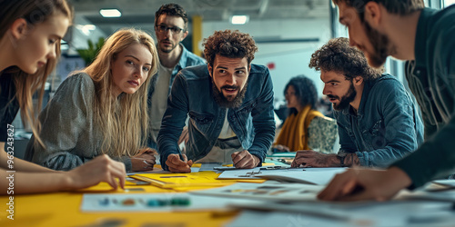 Howling Hive of Ingenuity: A bustling room filled with creative types, their eyes darting between projects and discussions.