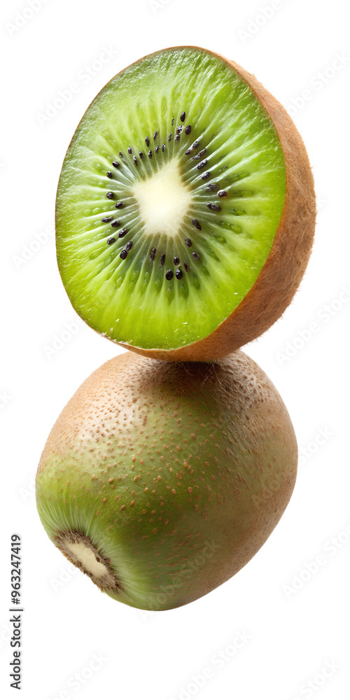 Fototapeta premium kiwi fruit isolated on white, png